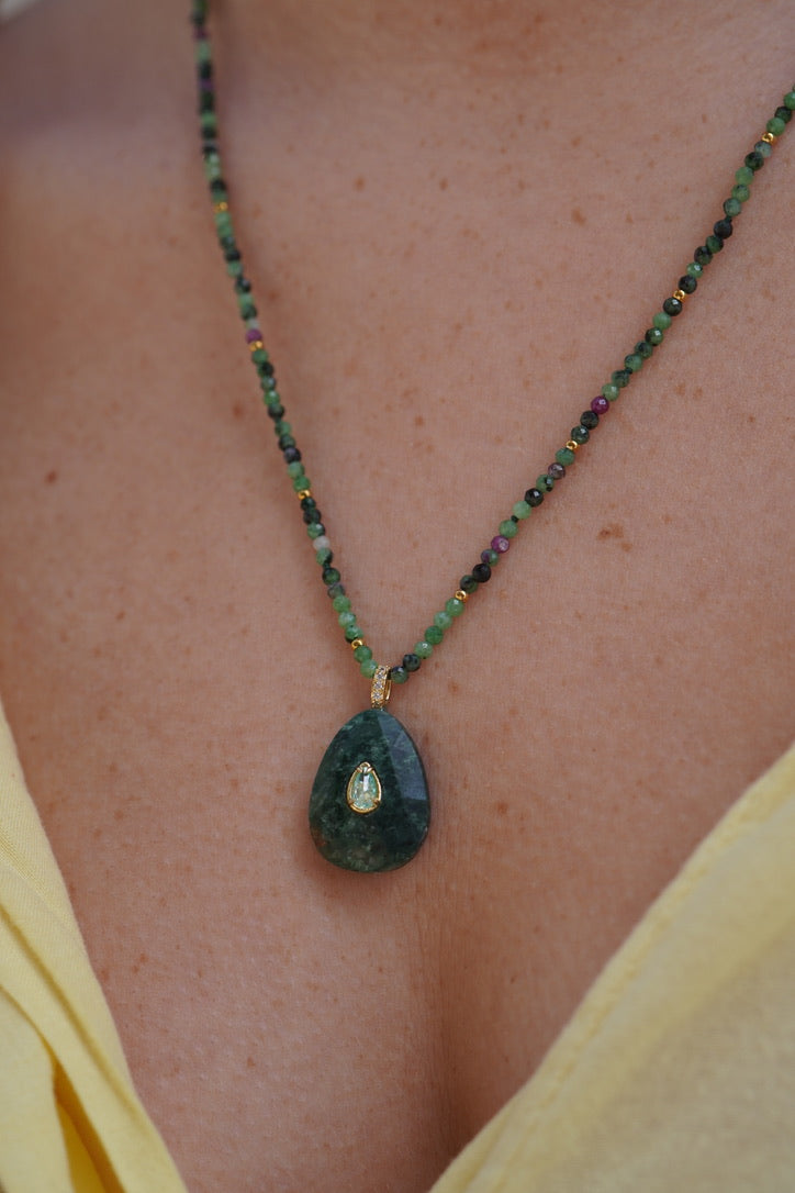 Collier Celio vert XL