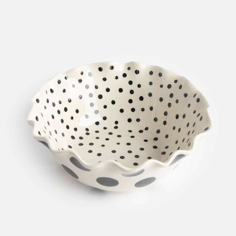 Bol à pois mono large et froufrou