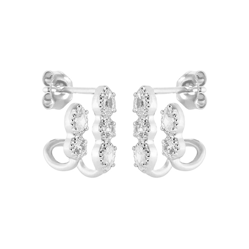 Boucles double argent