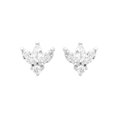 Puces lotus mini argent