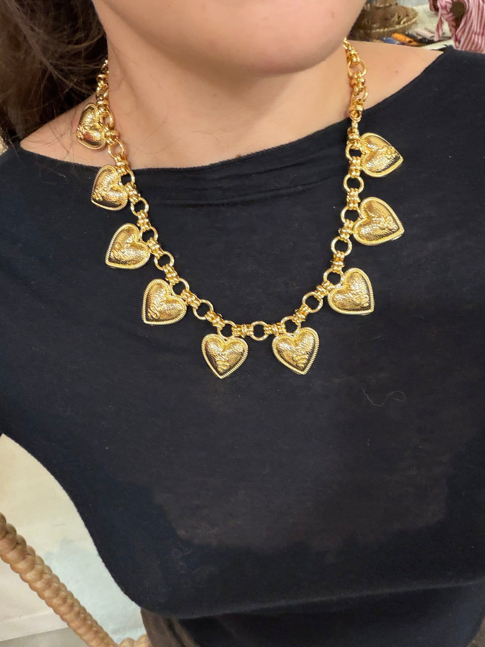 Collier coeur serpent