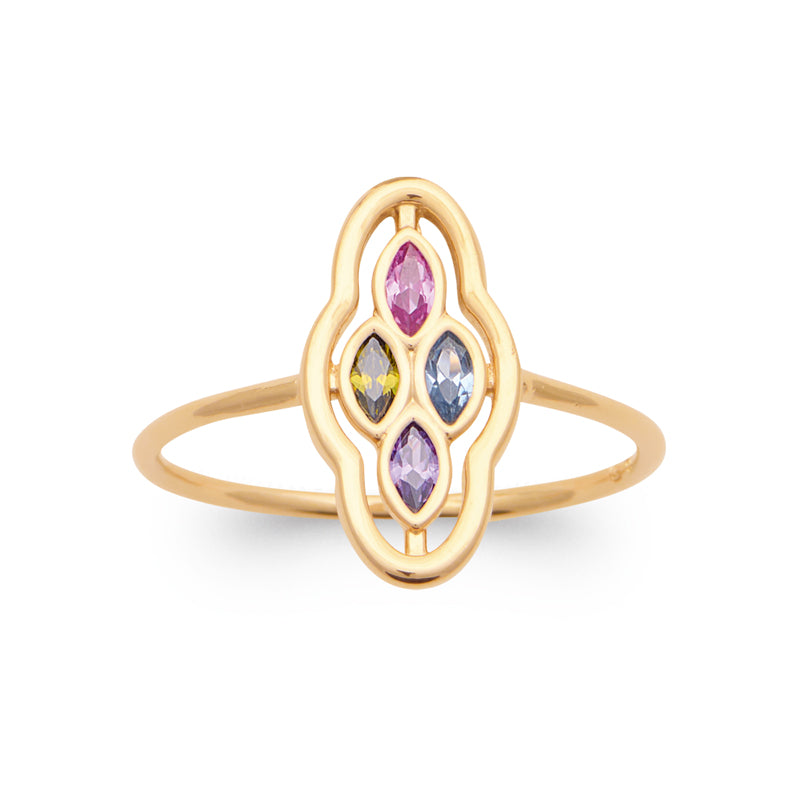 Bague vitra coloré