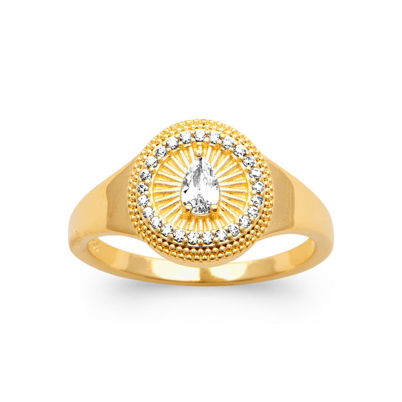 Chevalière Ilo strass