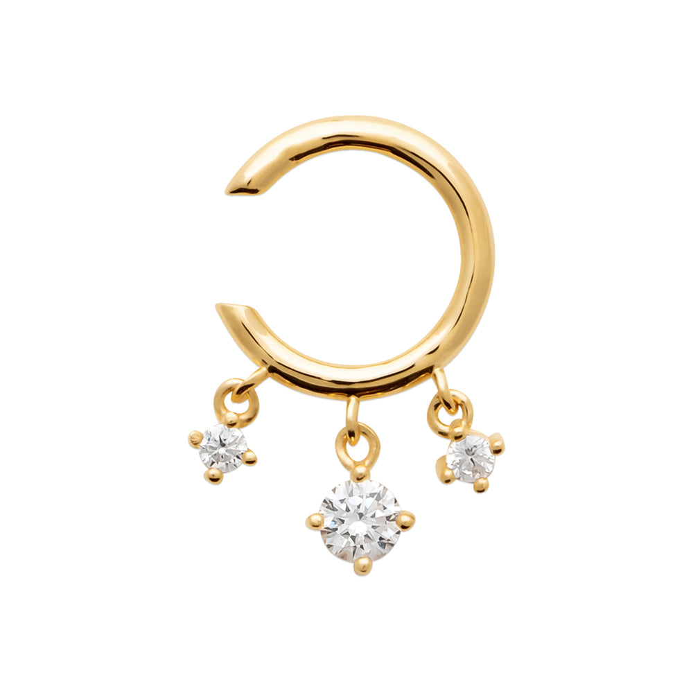 Earcuff strass pendants