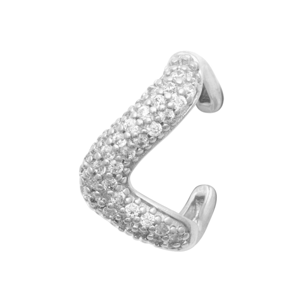 Earcuff Clara Argent strass