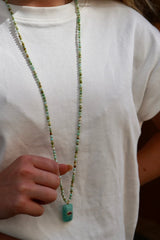 Sautoir Maya turquoise