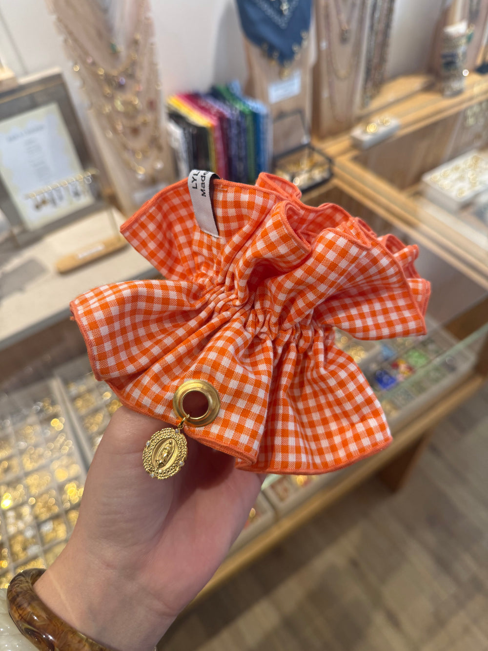 Chouchou charms doré