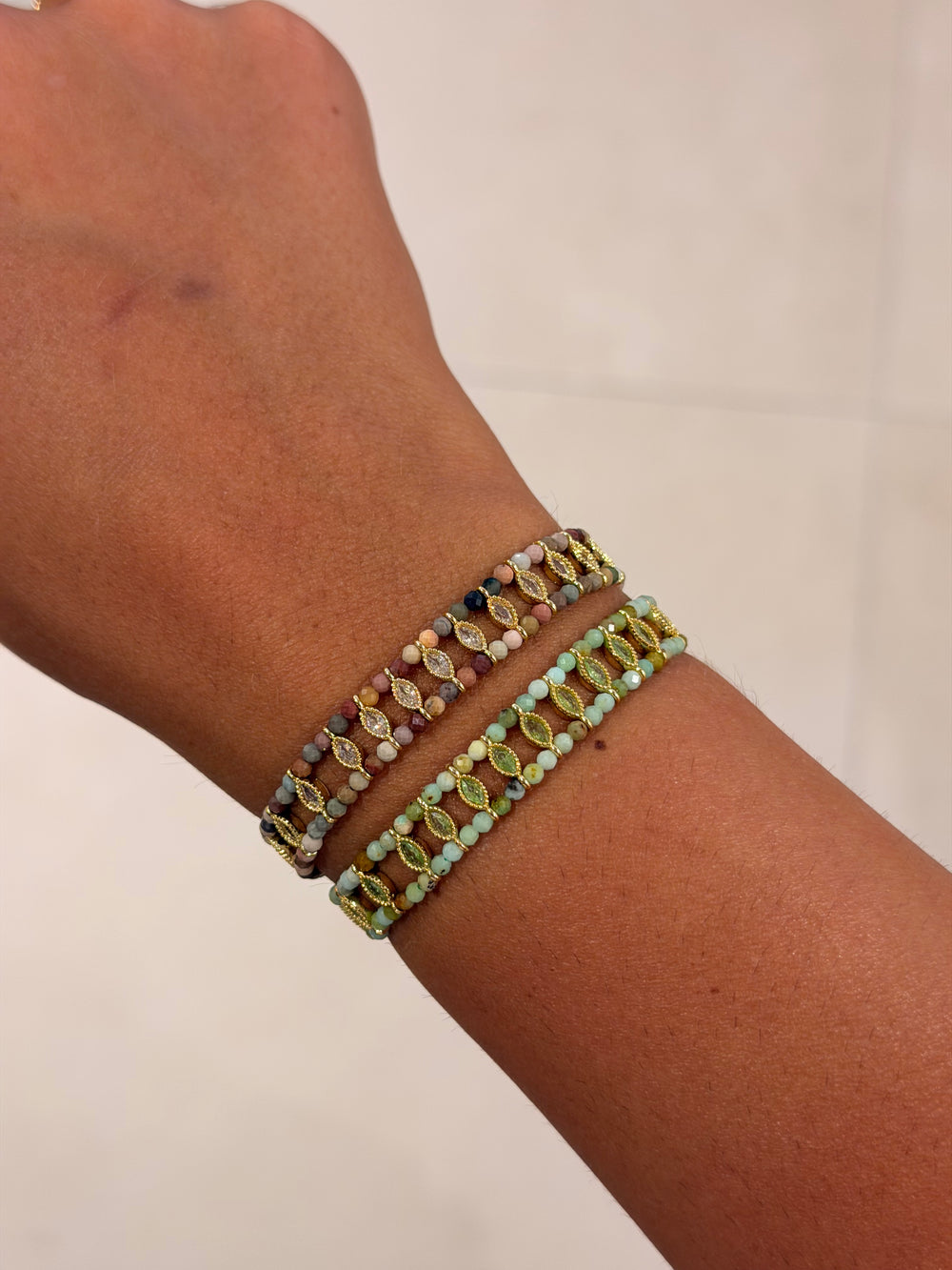 Bracelet double ovale