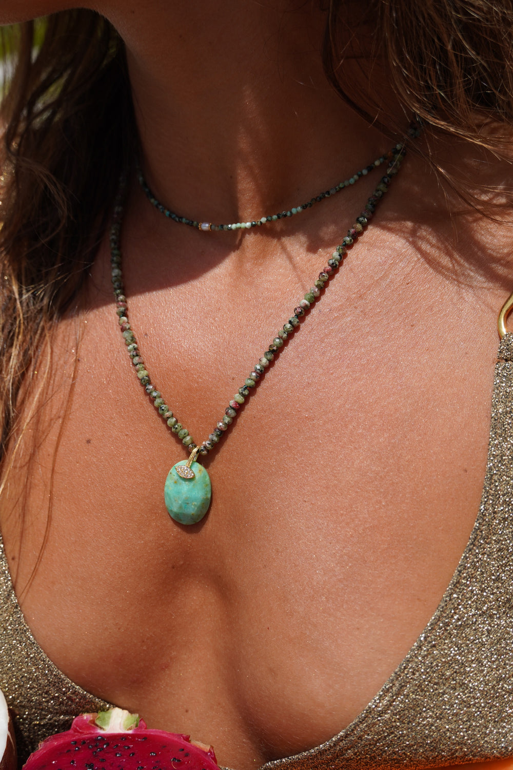 Collier Clémentine vert