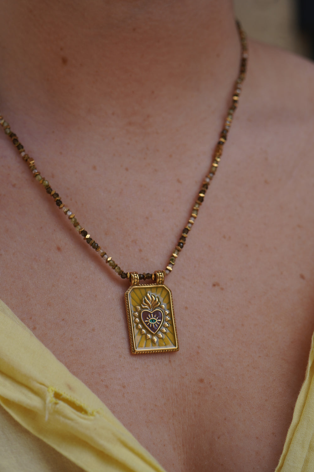 Collier Con Amor perles