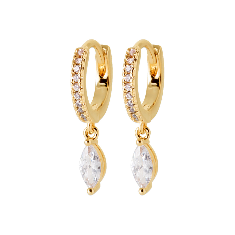 Créoles ovale strass