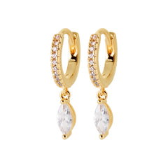 Créoles ovale strass