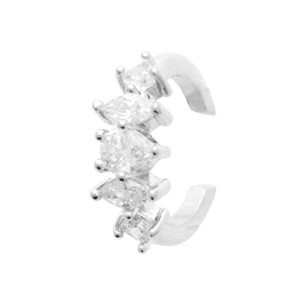 Earcuff strass xxl argent