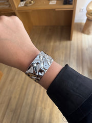 Manchette Chloé argentée