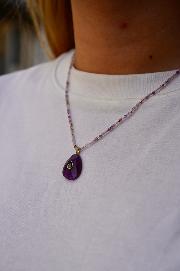 Collier Celio violet XL