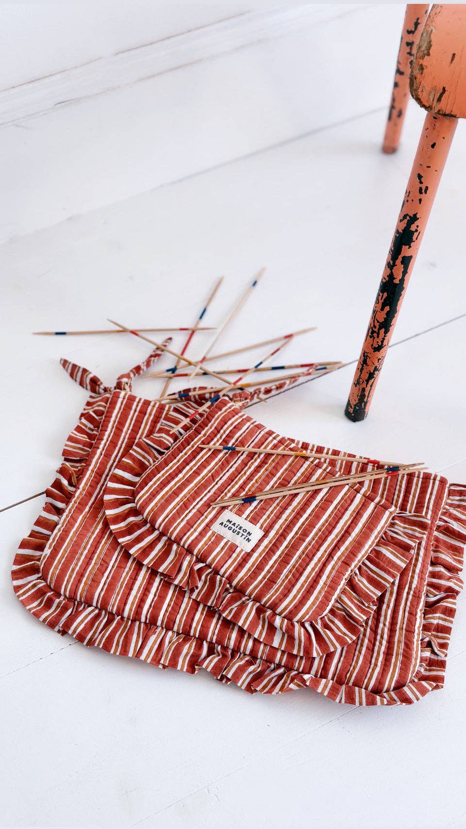 Petite Pochette Stripe Brown