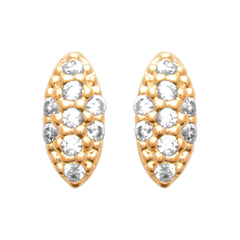 Puces ovale strass