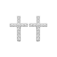 Puces croix Zia argent