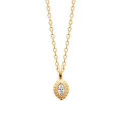 Collier ovale strass