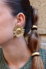 Boucles d'oreilles tournesol