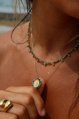 Collier madone turquoise