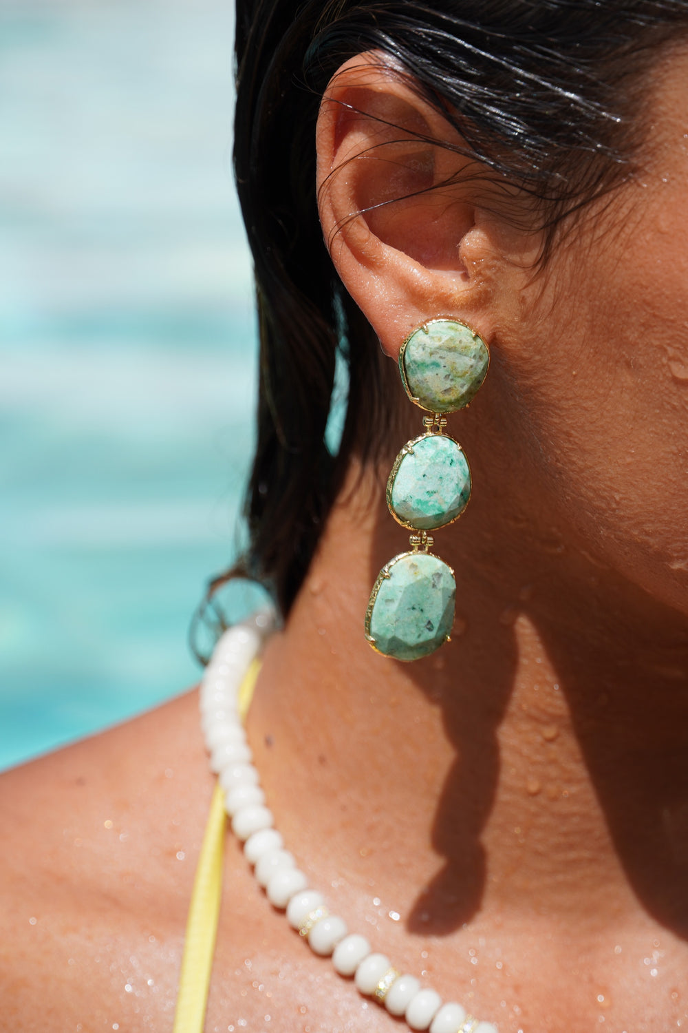 Boucles d’oreilles onelia turquoise