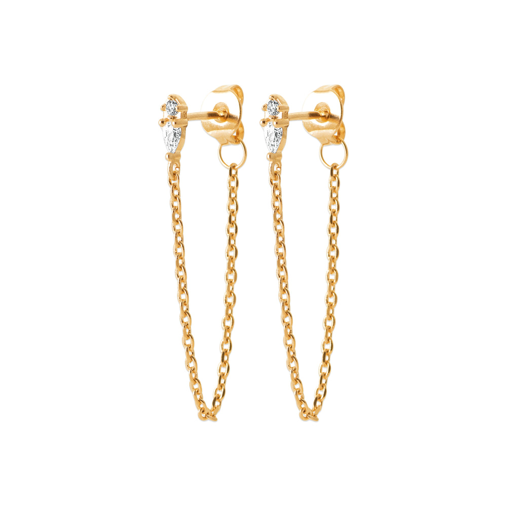 Boucles d’oreilles chaîne xl Zia