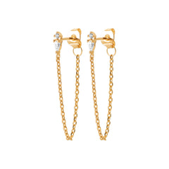 Boucles d’oreilles chaîne xl Zia