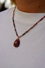 Collier Celio rose XL