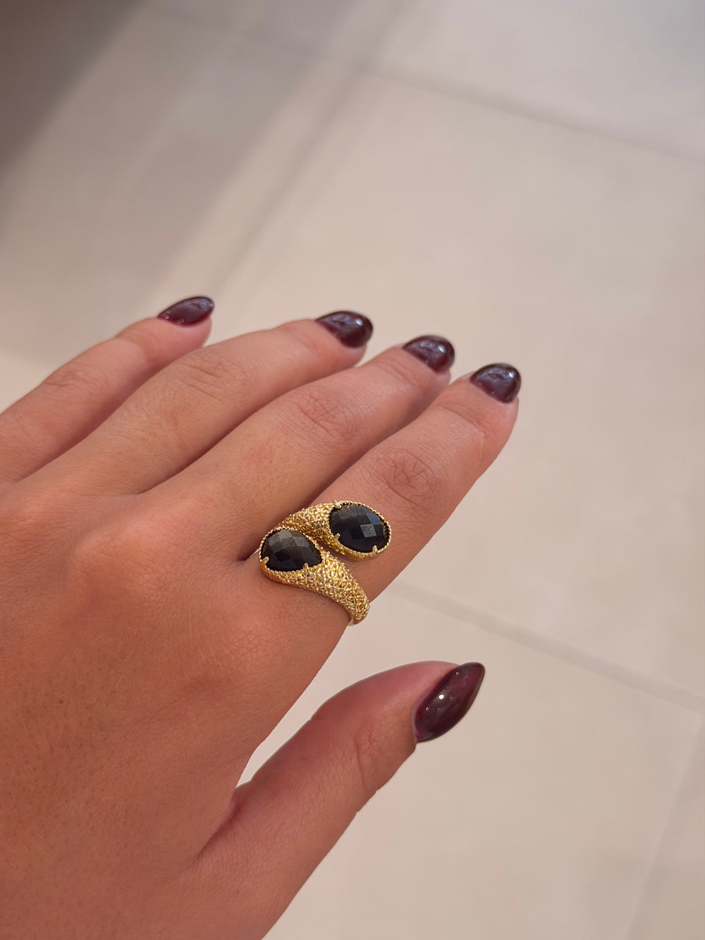 Bague camille noire