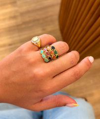 Bague trois pierres
