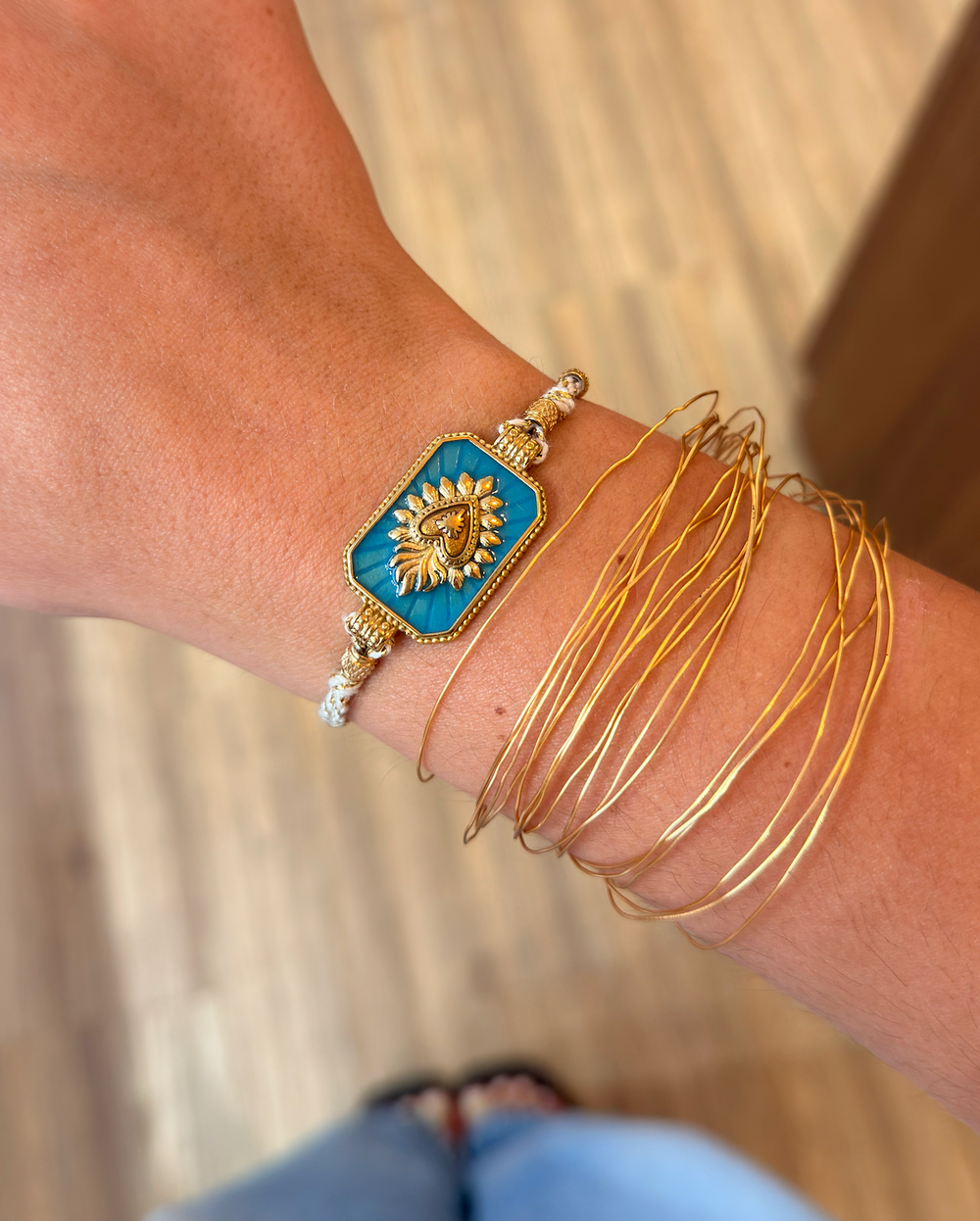 Bracelet con amor turquoise