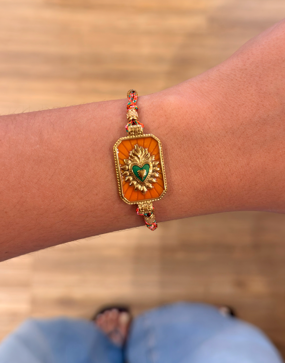 Bracelet con amor orange
