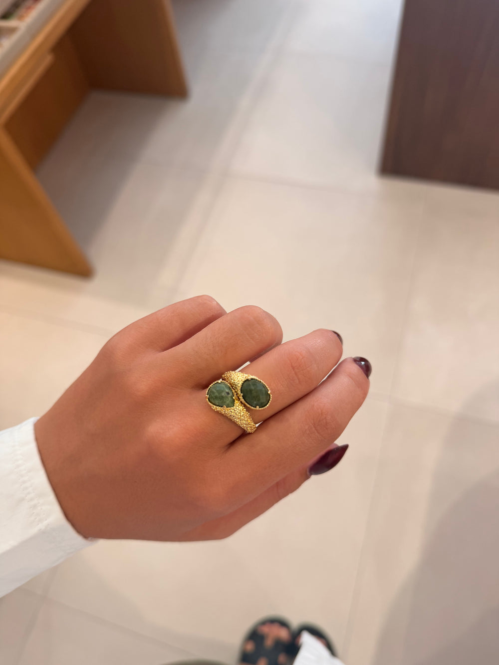 Bague camille verte