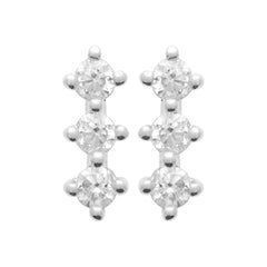 Puces trio Zia argent