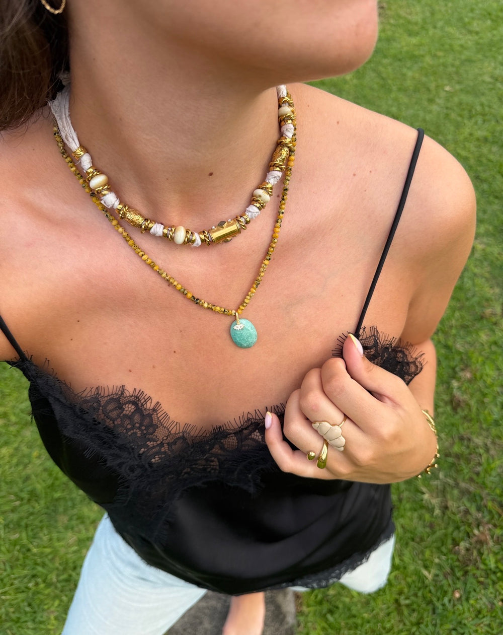 Collier Clémentine turquoise