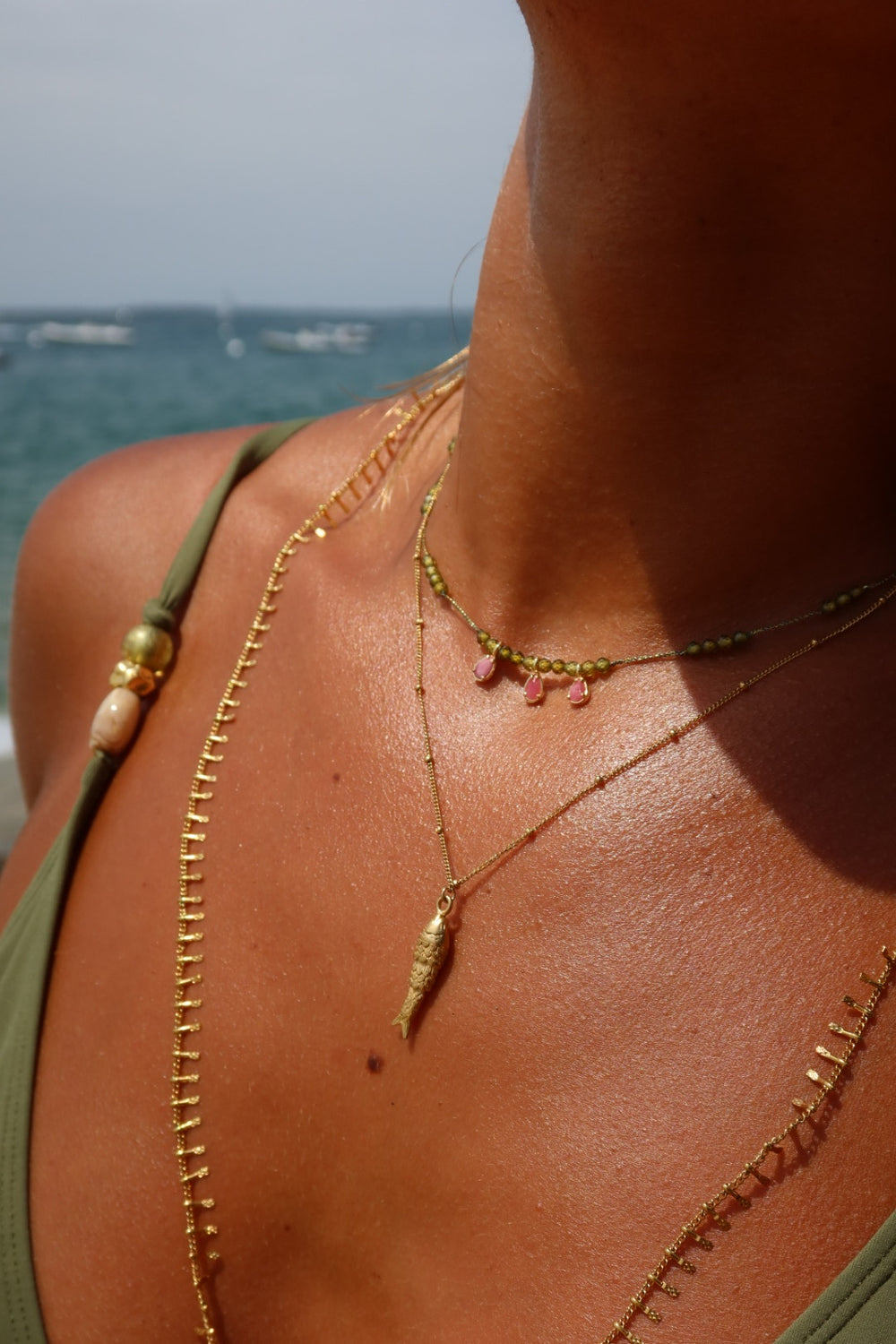 Collier poisson chaîne boule