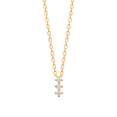 Collier trio strass