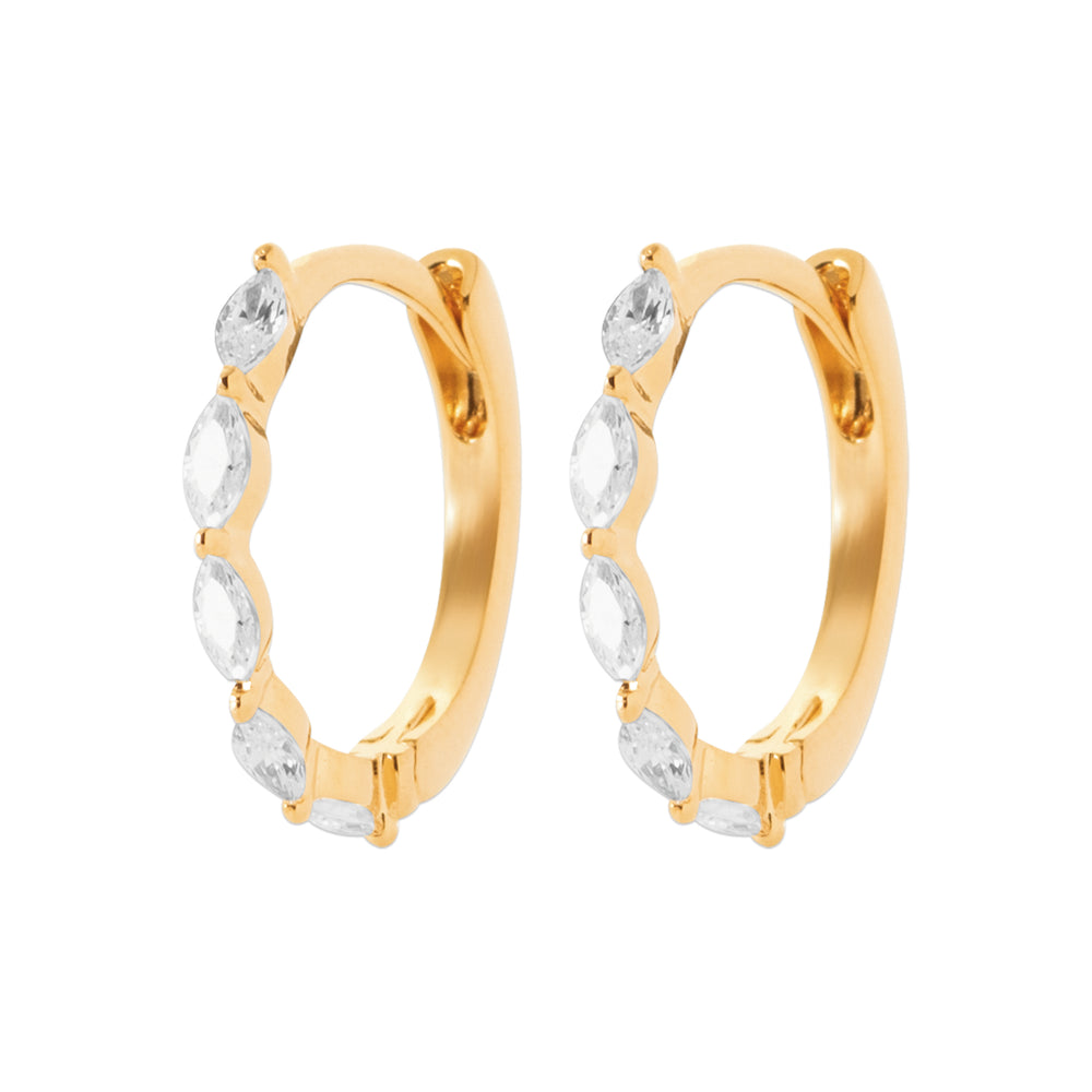 Boucles d’oreilles strass ovali