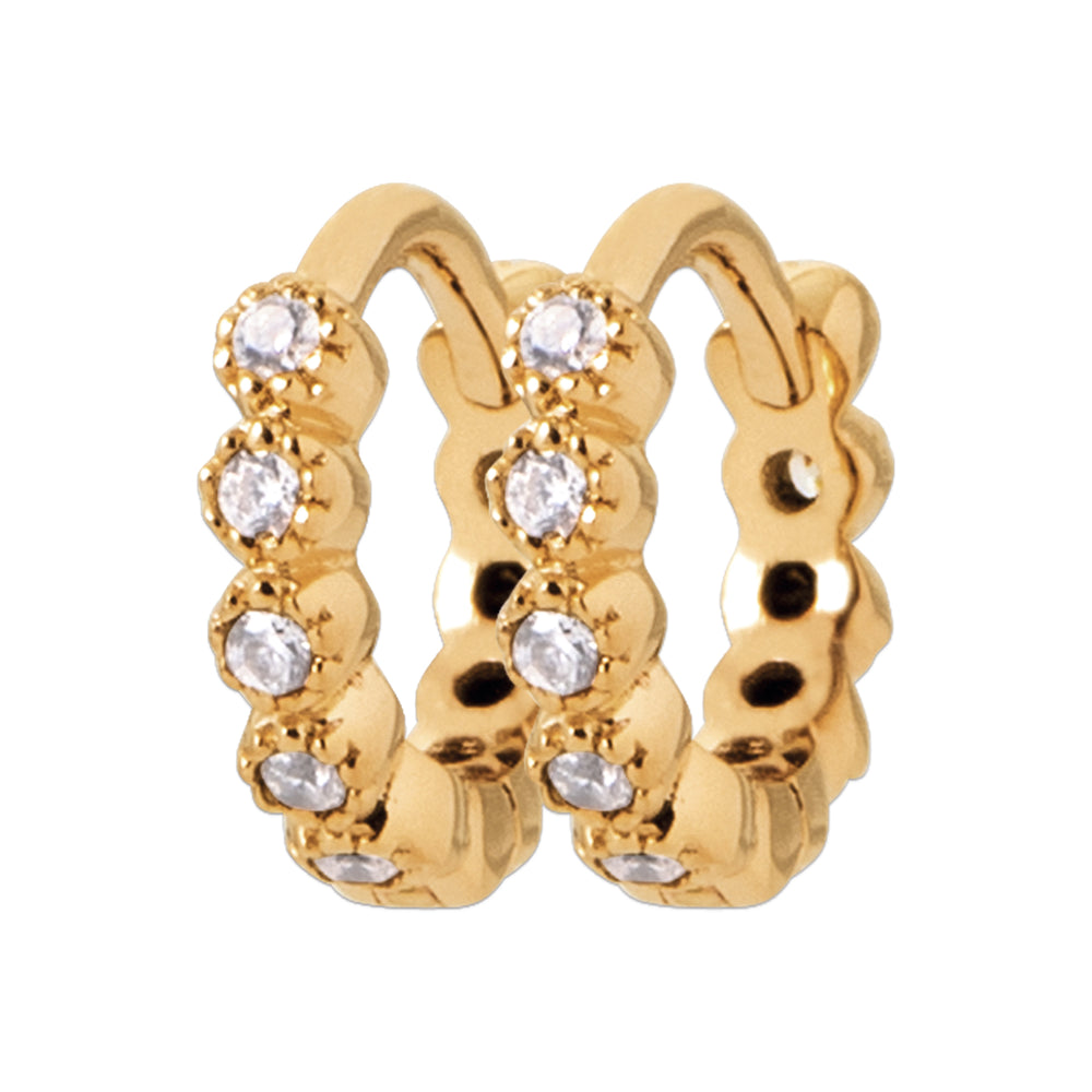 Créoles mini strass
