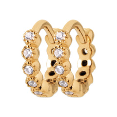 Créoles mini strass