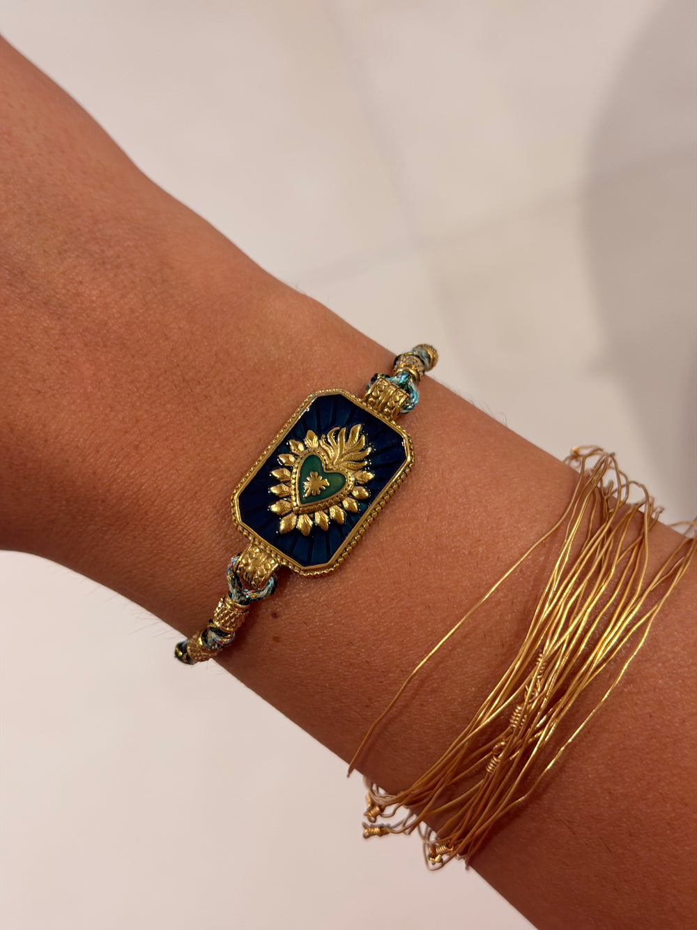 Bracelet con amor bleu canard