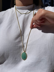 Sautoir oneli turquoise