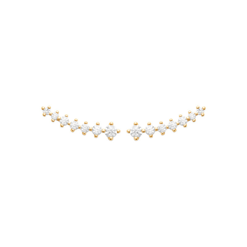 Boucles d’oreilles strass carré