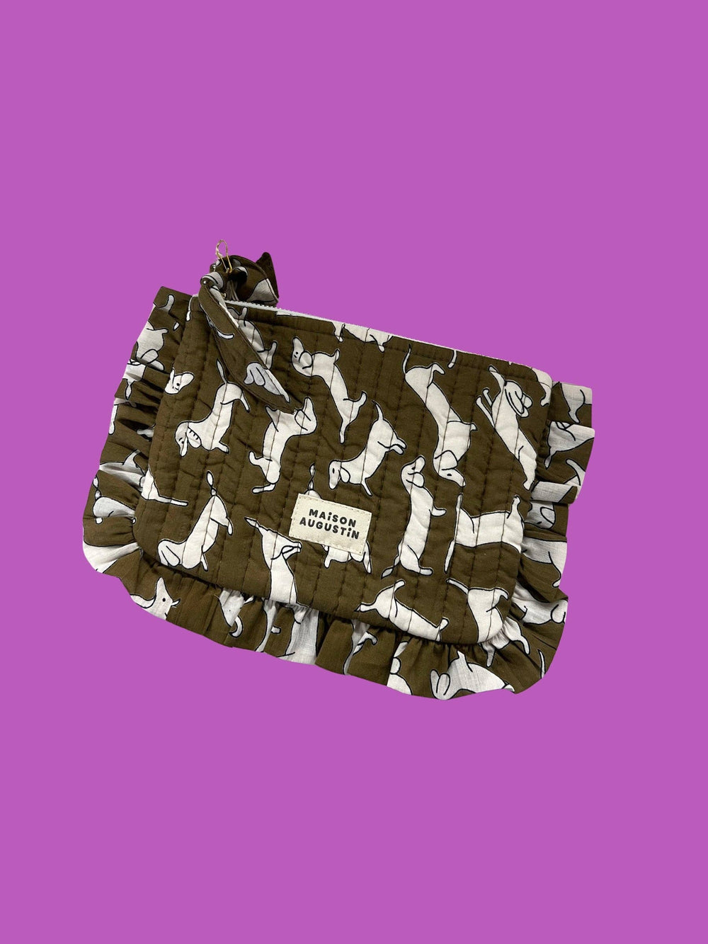 Petite Pochette Teckel Kaki