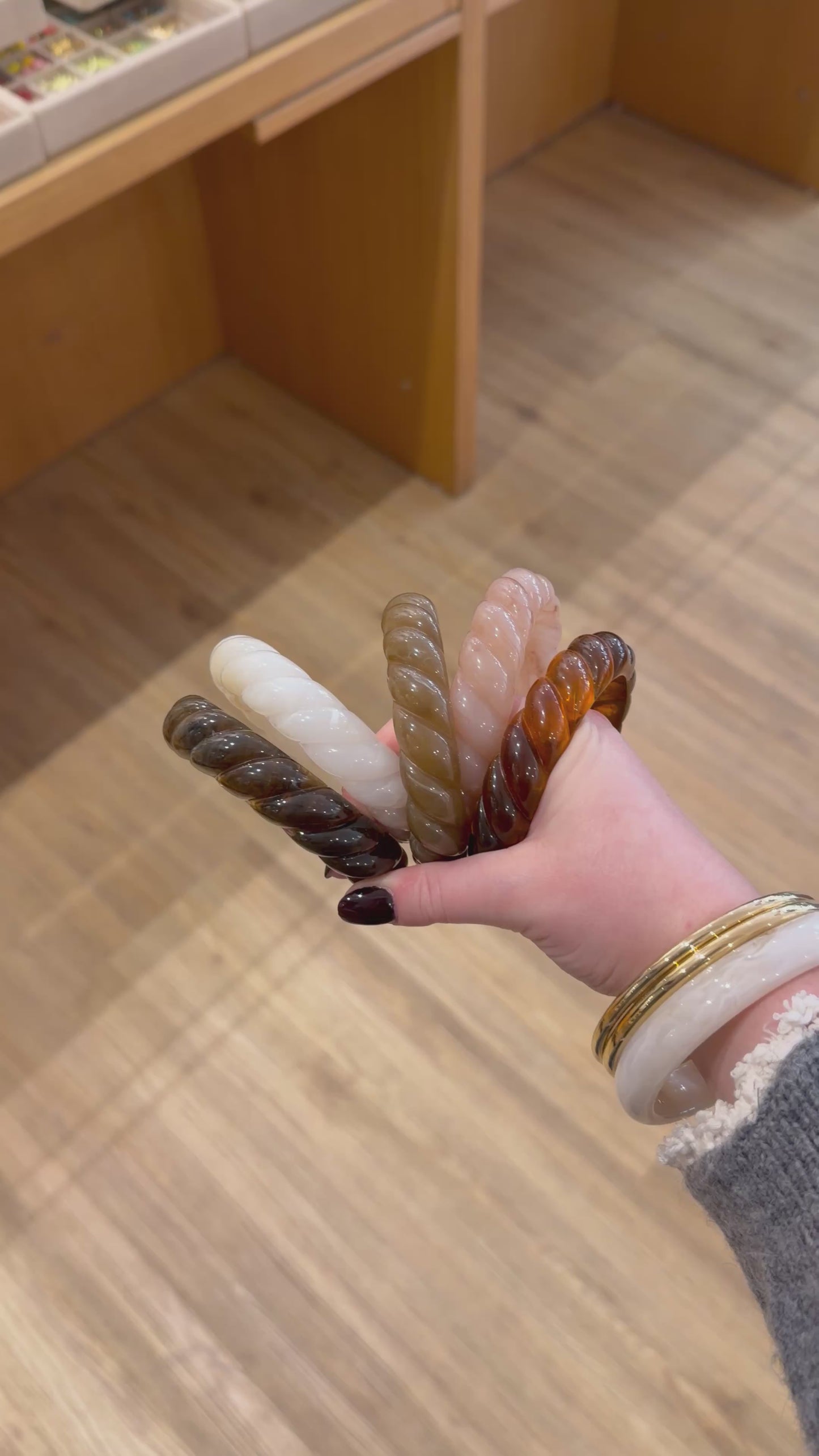 Jonc résine torsadé